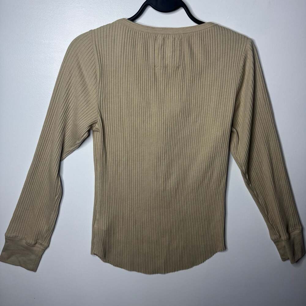 Aerie Essential Henley Medium Long Sleeve Ribbed Layering Top NWT - Picture 12 of 15